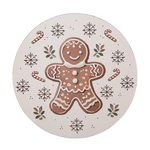 Karácsonyi műanyag dekortányér 40×1 cm, Classic Gingerbread Magic