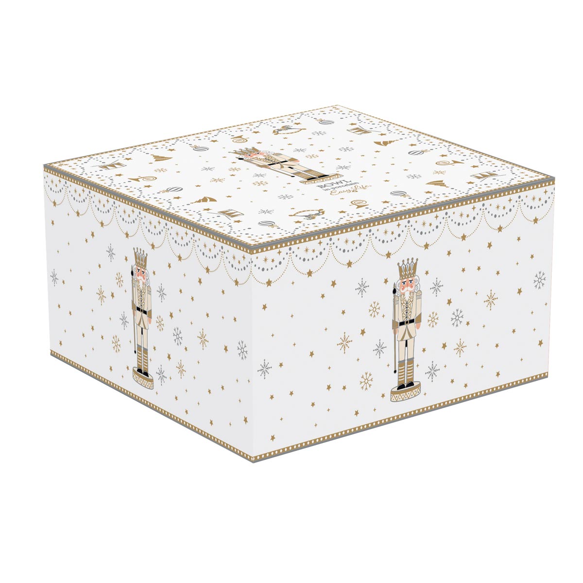 Porcelán diótörős karácsonyi kínáló tál 20 cm Royal Nutcracker