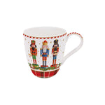 Porcelán karácsonyi diótörős bögre Vintage Nutcracker