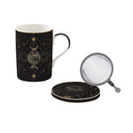 Porcelán bögre fém szűrővel tetővel Coffee Mania Celestial