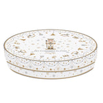 Porcelán karácsonyi desszertes tányér 4 db szett díszdobozban Royal Nutcracker