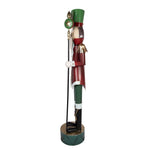 Nagyméretű karácsonyi diótörő figura 207 cm – piros, zöld
