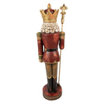 Nagyméretű karácsonyi diótörő figura 135 cm – piros