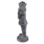 Karácsonyi diótörő figura 32 cm – szürke