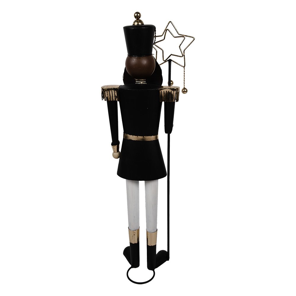 Nagyméretű karácsonyi diótörő figura 103 cm – fehér, fekete