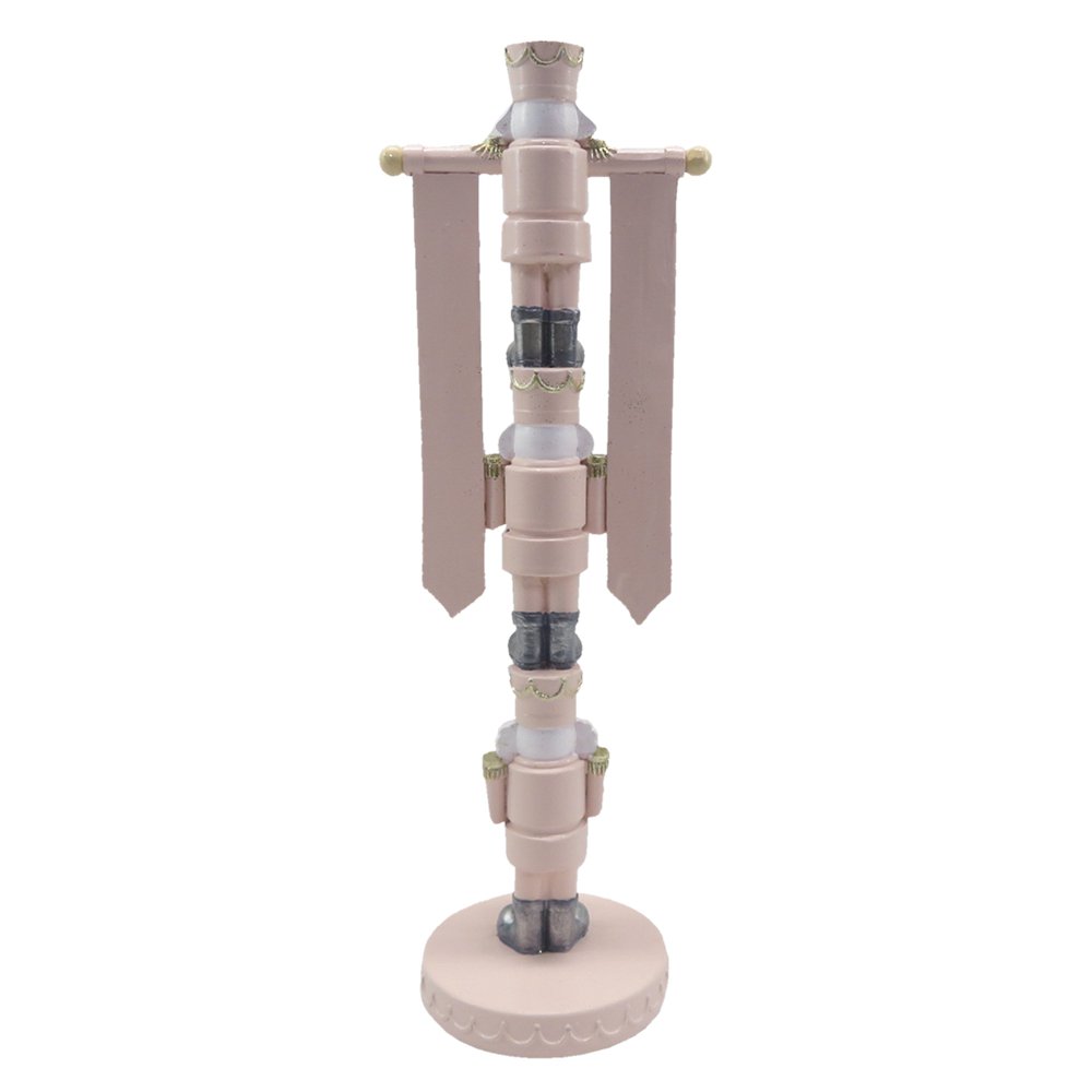Karácsonyi diótörő figura 30 cm – rózsaszín
