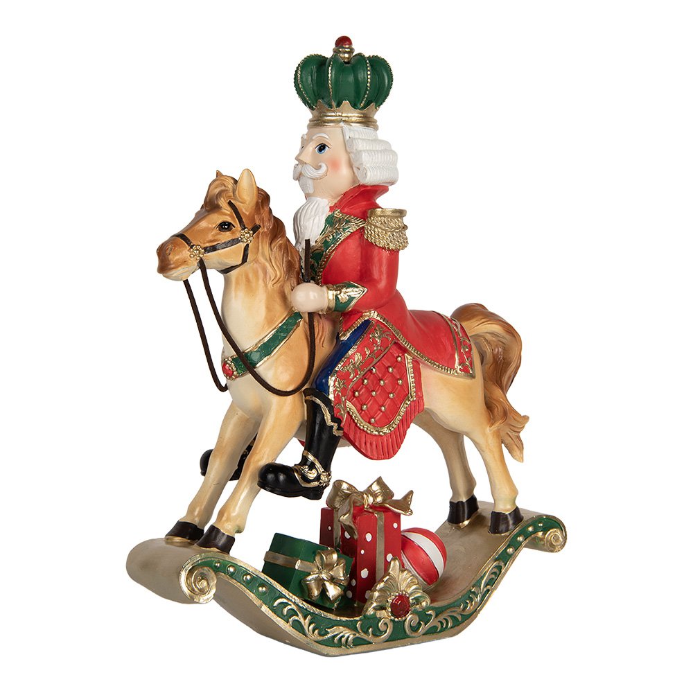 Karácsonyi diótörő figura 31 cm – barna