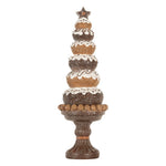 Karácsonyfa 33 cm – barna