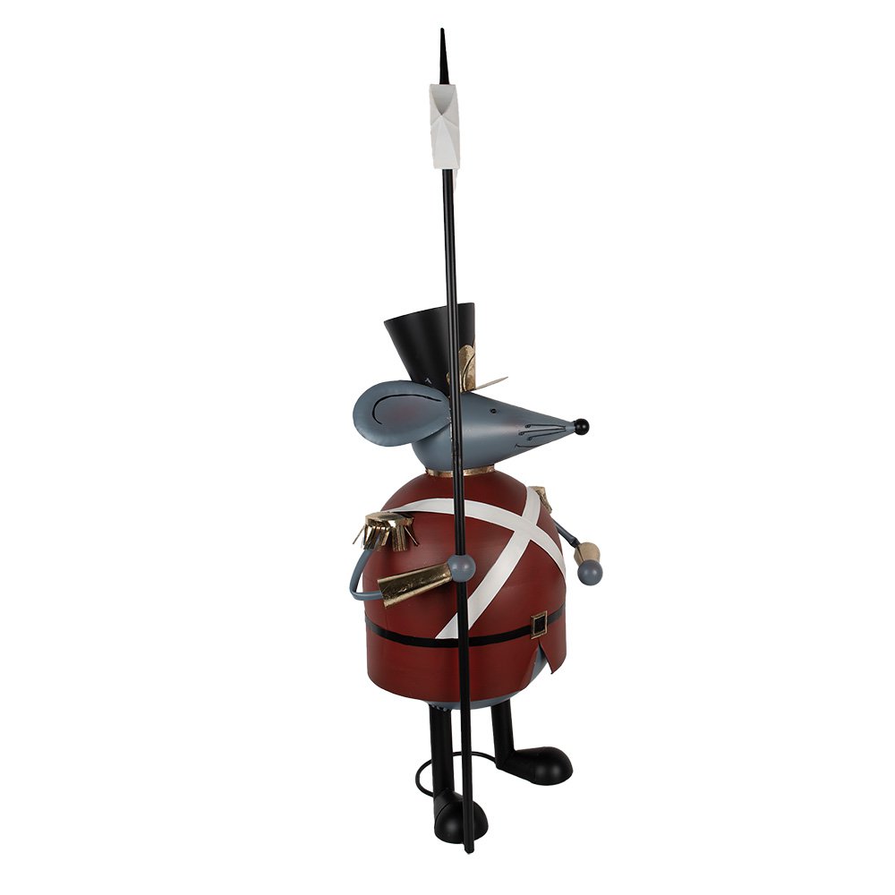 Nagyméretű karácsonyi egér figura 127 cm – szürke