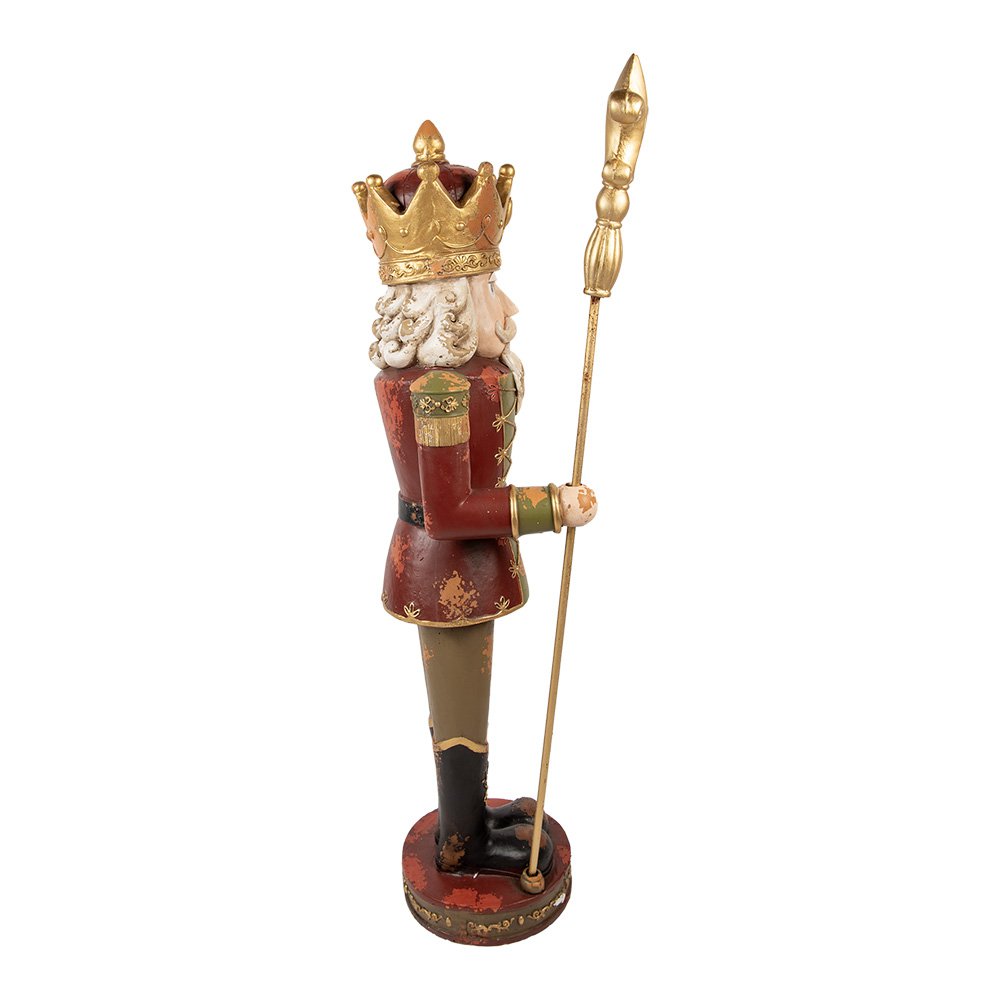 Nagyméretű karácsonyi diótörő figura 135 cm – piros