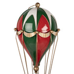 Nagyméretű karácsonyi hőlégballon dekoráció 66 cm – piros