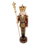 Nagyméretű karácsonyi diótörő figura 135 cm – piros