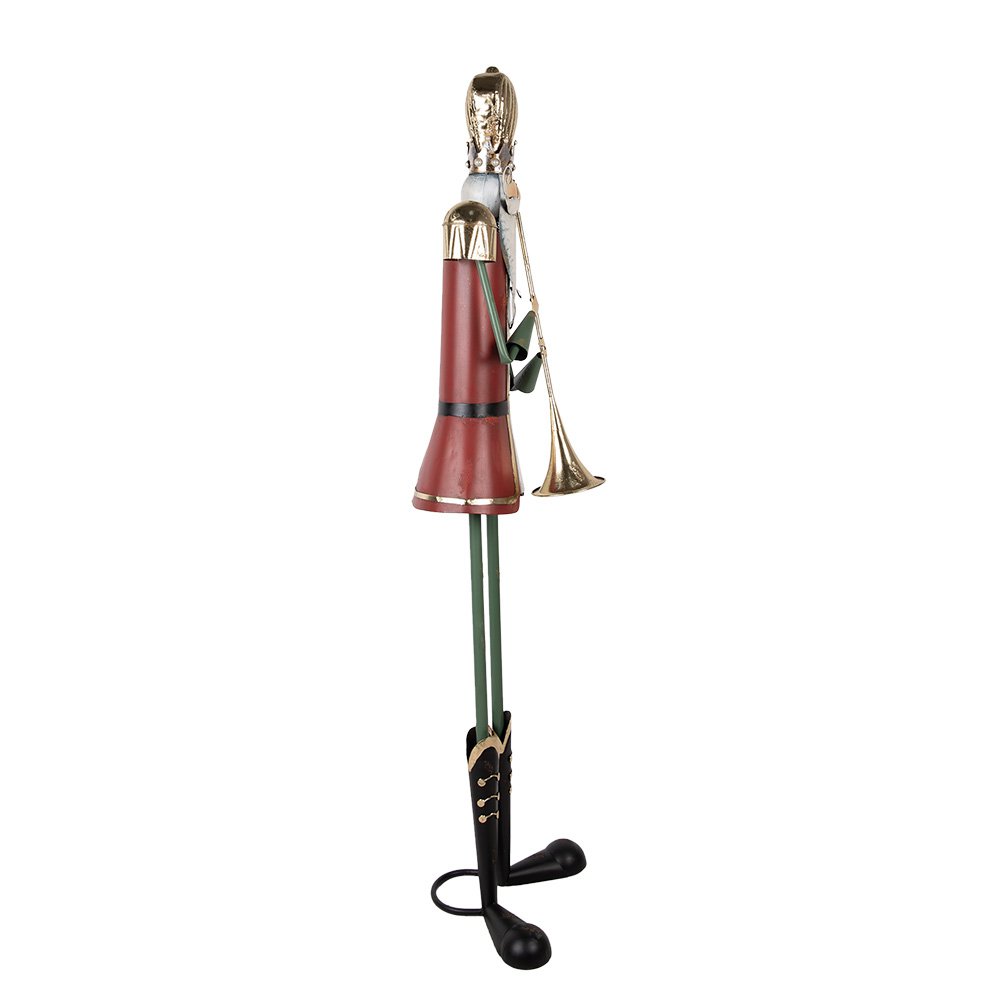 Nagyméretű karácsonyi diótörő figura 174 cm – piros