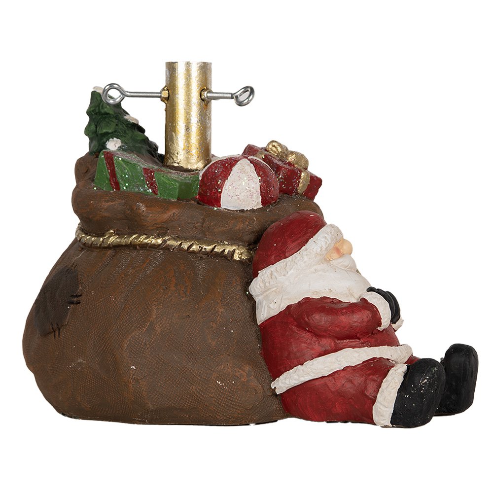 Karácsonyi télapó figura 30 cm – barna