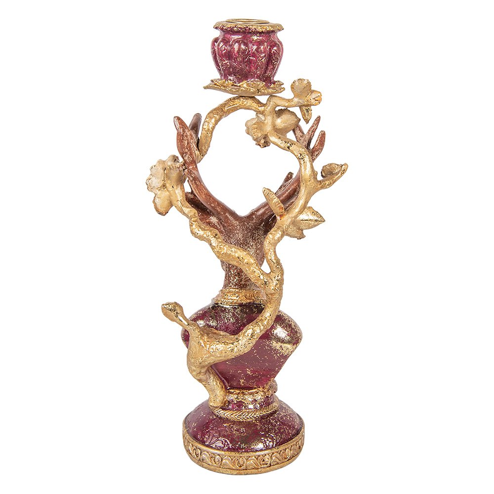 Karácsonyi gyertyatartó 31 cm – barna