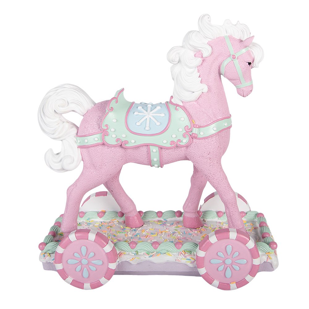 Karácsonyi figura 38 cm – rózsaszín