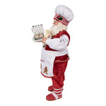 Karácsonyi télapó figura 28 cm – piros, fehér