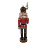 Nagyméretű karácsonyi diótörő figura 120 cm – piros