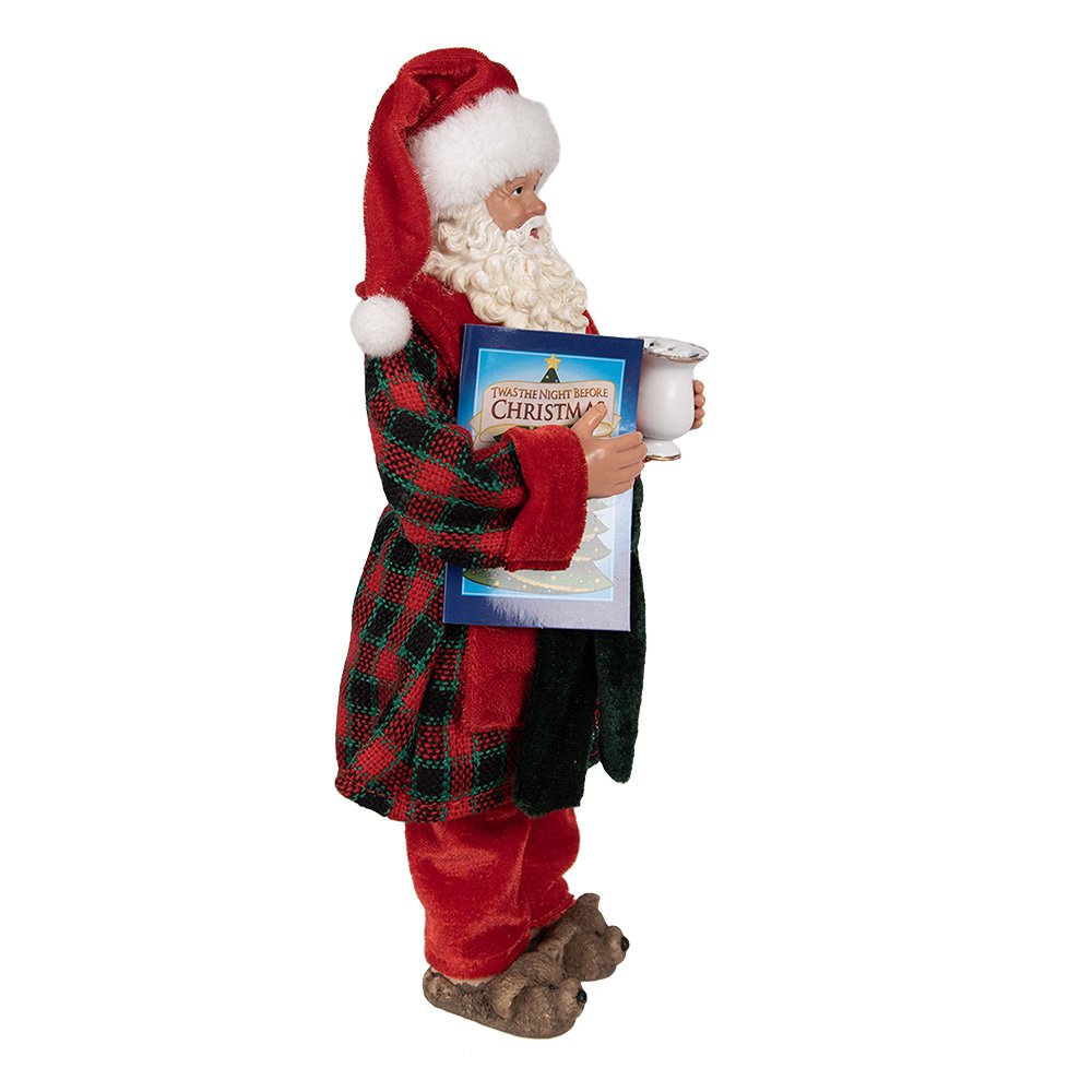 Karácsonyi télapó figura 28 cm – piros