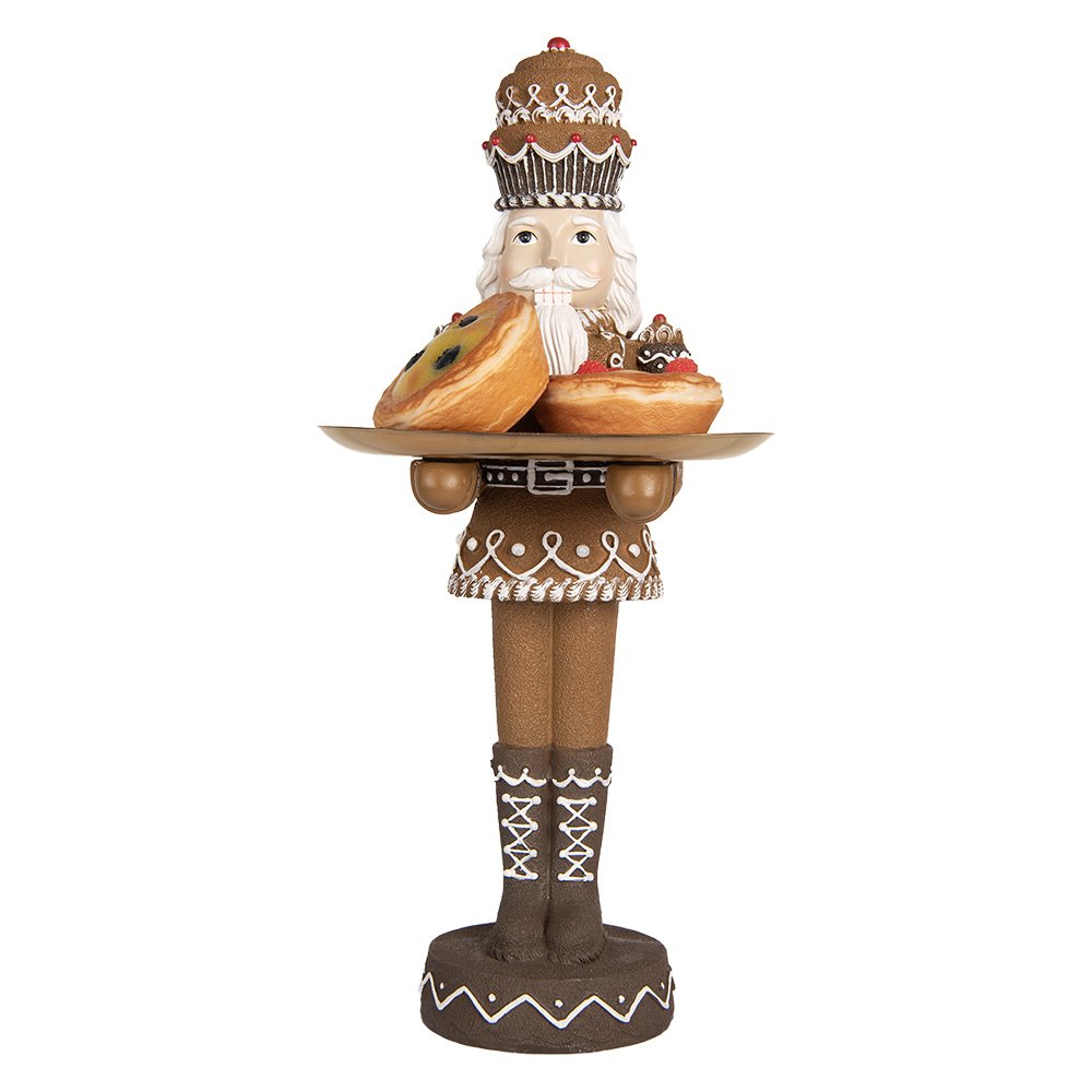 Karácsonyi diótörő figura 40 cm – barna