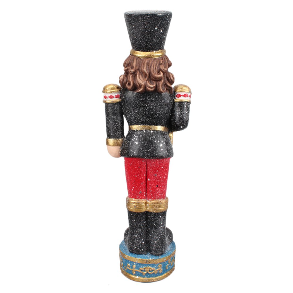 Nagyméretű karácsonyi diótörő figura 65 cm – zöld, arany
