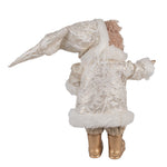 Karácsonyi télapó figura 36 cm – bézs