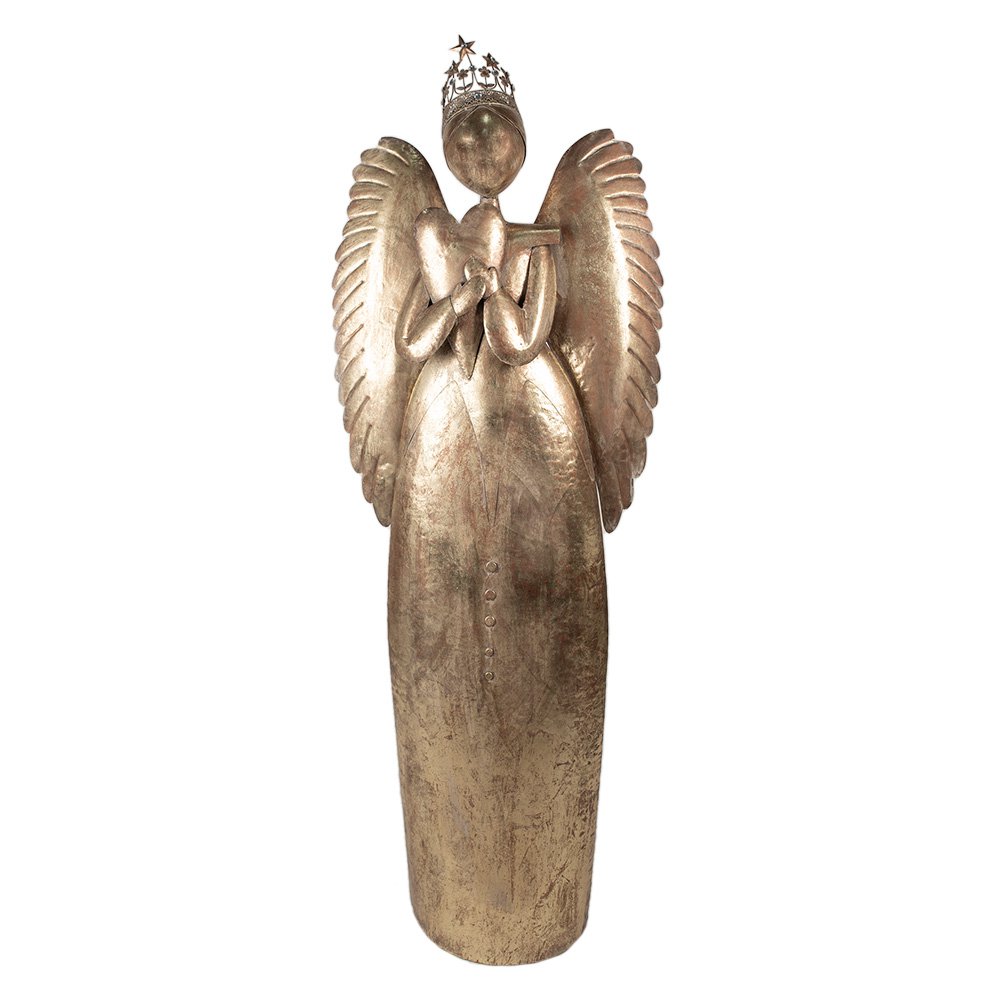 Nagyméretű karácsonyi angyal figura 204 cm – arany