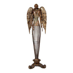Nagyméretű karácsonyi angyal figura 54 cm – barna