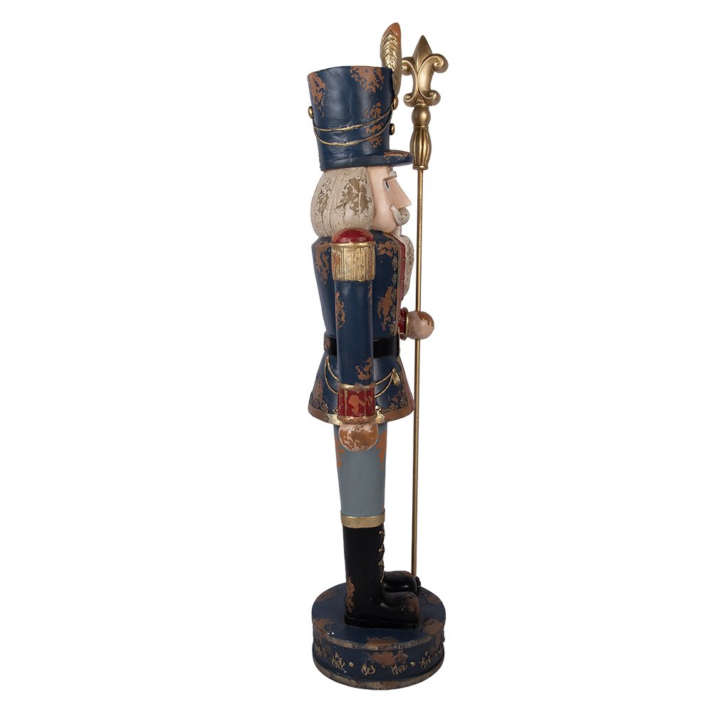 Nagyméretű karácsonyi diótörő figura 136 cm – kék