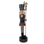 Nagyméretű karácsonyi diótörő figura 136 cm – kék
