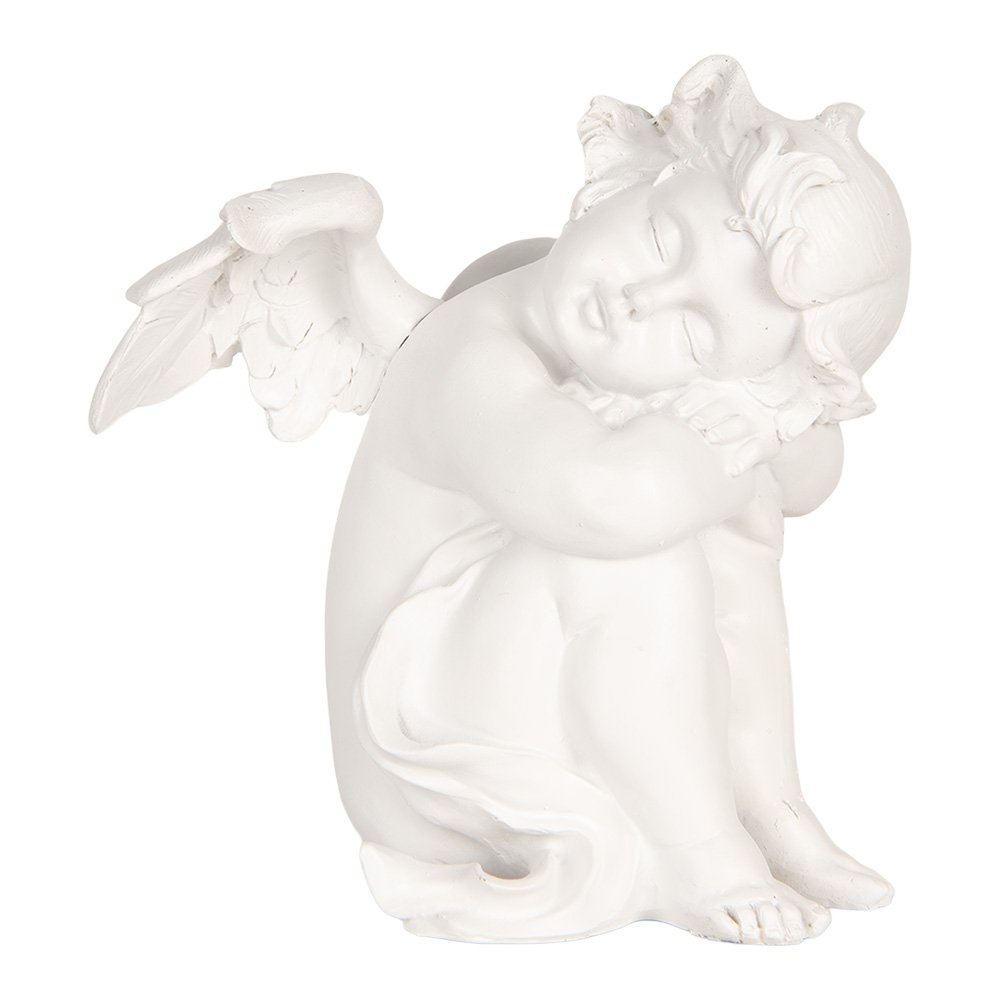 Karácsonyi angyal figura – fehér