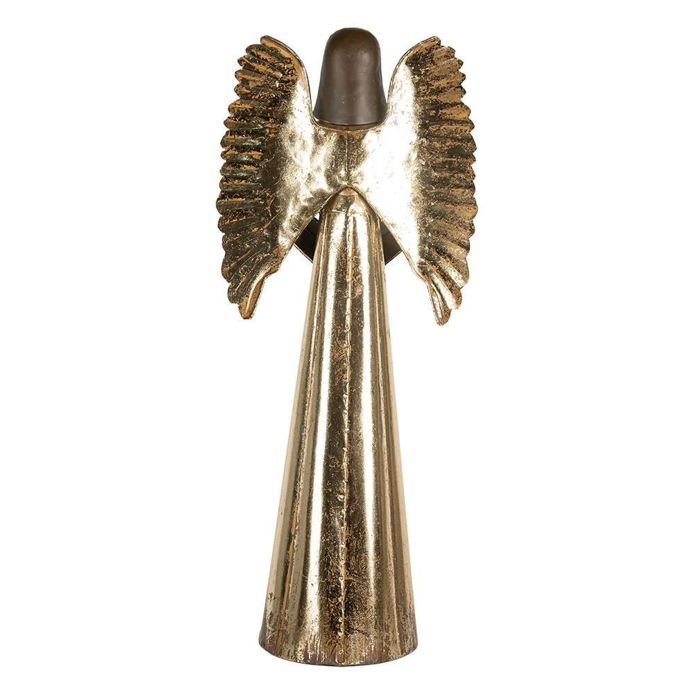 Nagyméretű karácsonyi angyal figura 68 cm – arany