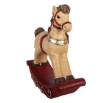 Karácsonyi hintaló figura 41 cm – barna