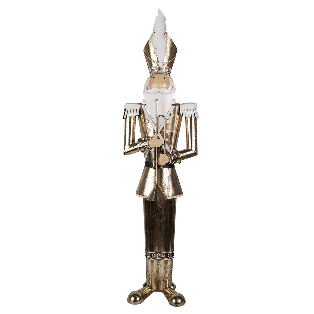 Nagyméretű karácsonyi diótörő figura 102 cm – arany