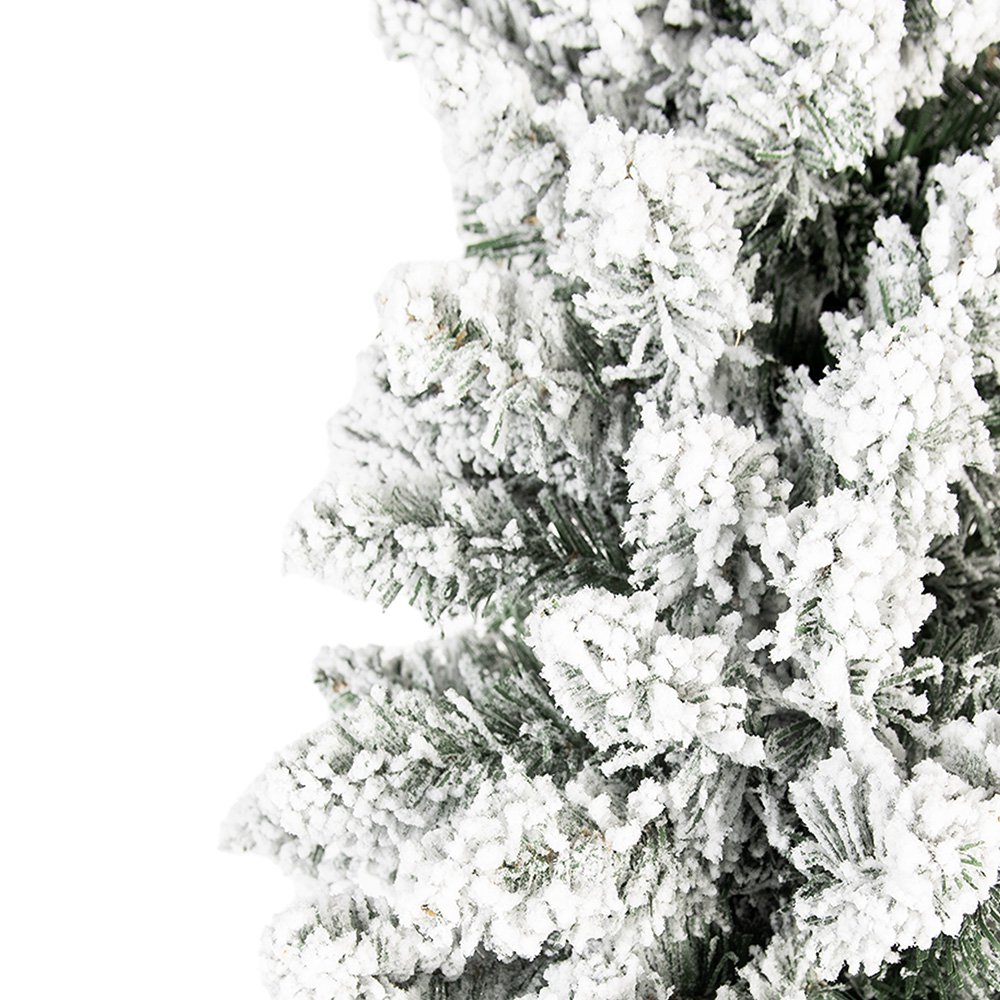 Nagyméretű karácsonyfa 210 cm – zöld, fehér