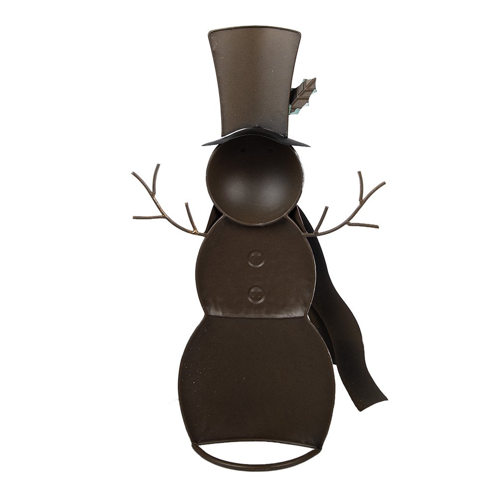 Nagyméretű karácsonyi hóember figura 51 cm – fehér