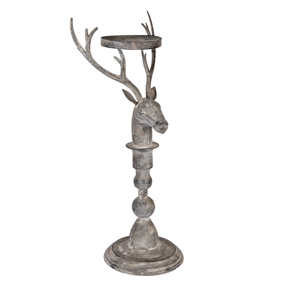 Karácsonyi gyertyatartó 42 cm – szürke