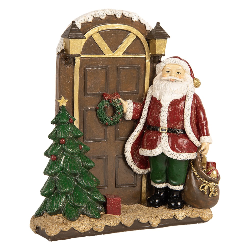 Karácsonyi télapó figura 20 cm – piros