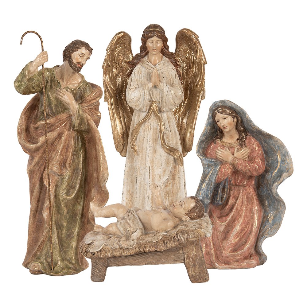 Karácsonyi figura 47 cm – bézs