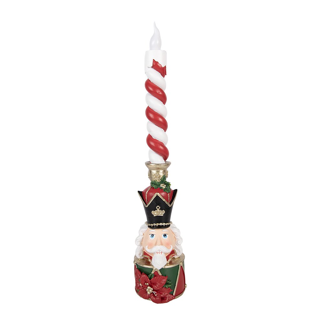 Karácsonyi gyertyatartó 45 cm – piros