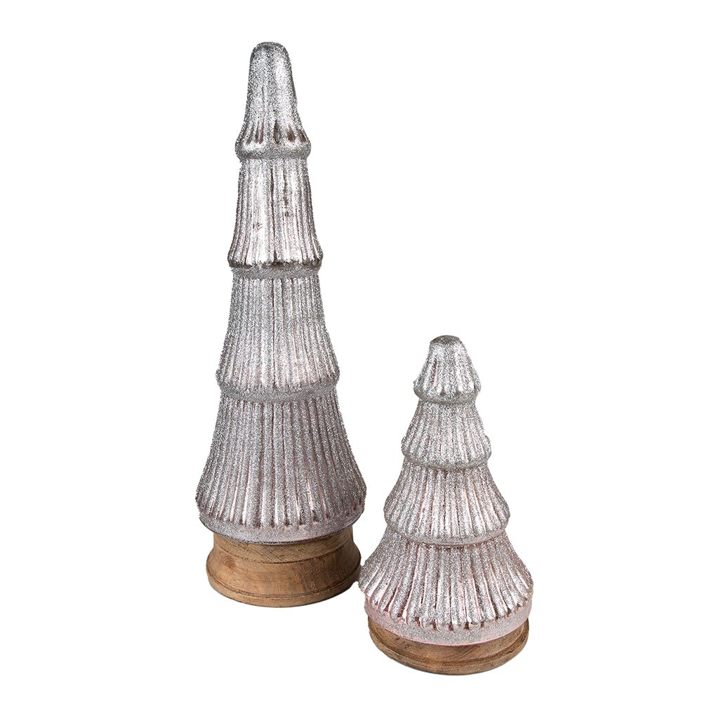 Karácsonyfa 44 cm – ezüst
