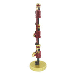 Karácsonyi diótörő figura 30 cm – piros, arany