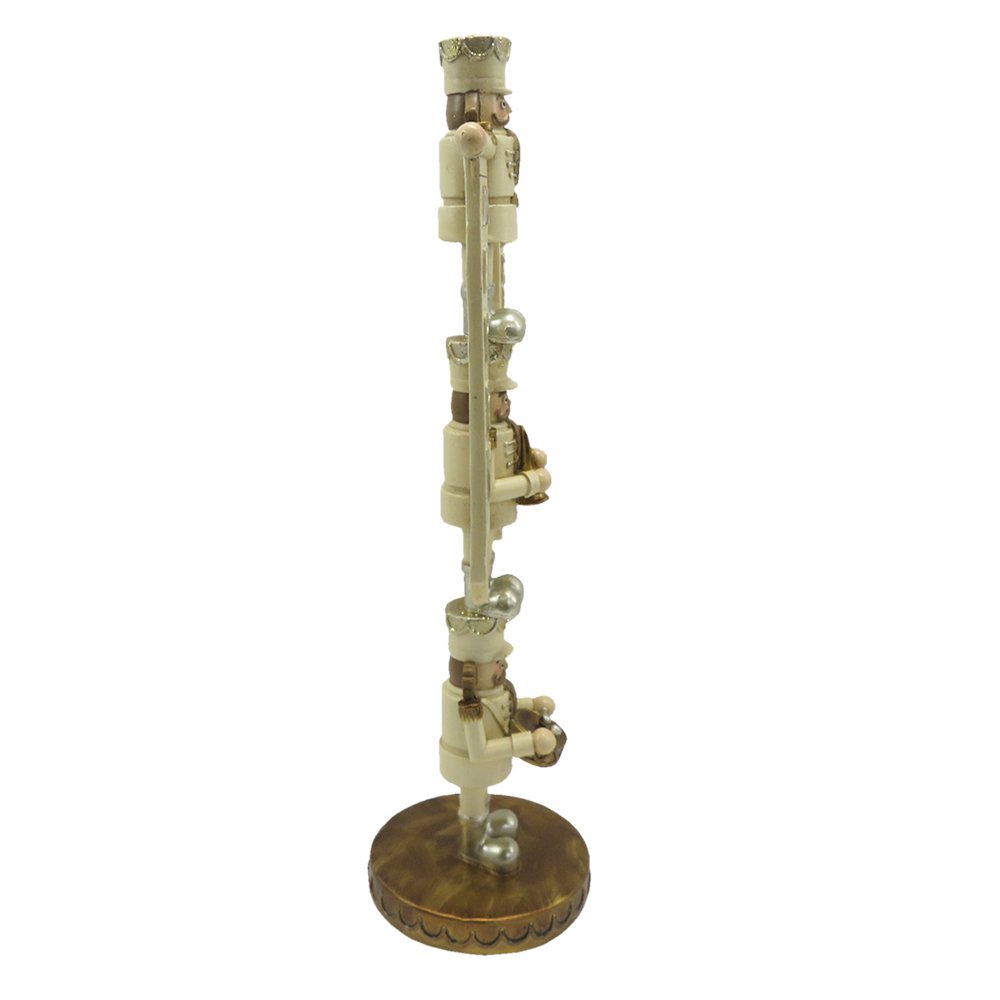 Karácsonyi diótörő figura 30 cm – bézs