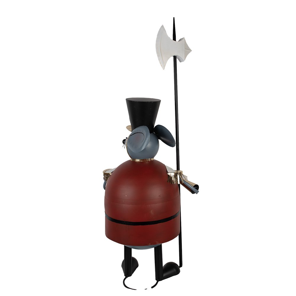 Nagyméretű karácsonyi egér figura 127 cm – szürke