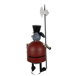 Nagyméretű karácsonyi egér figura 127 cm – szürke
