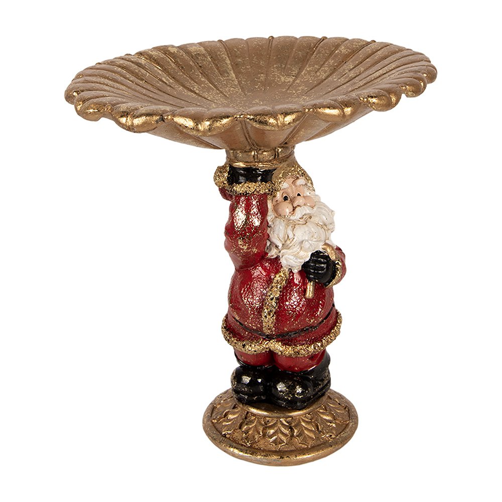 Karácsonyi télapó figura 24 cm – arany