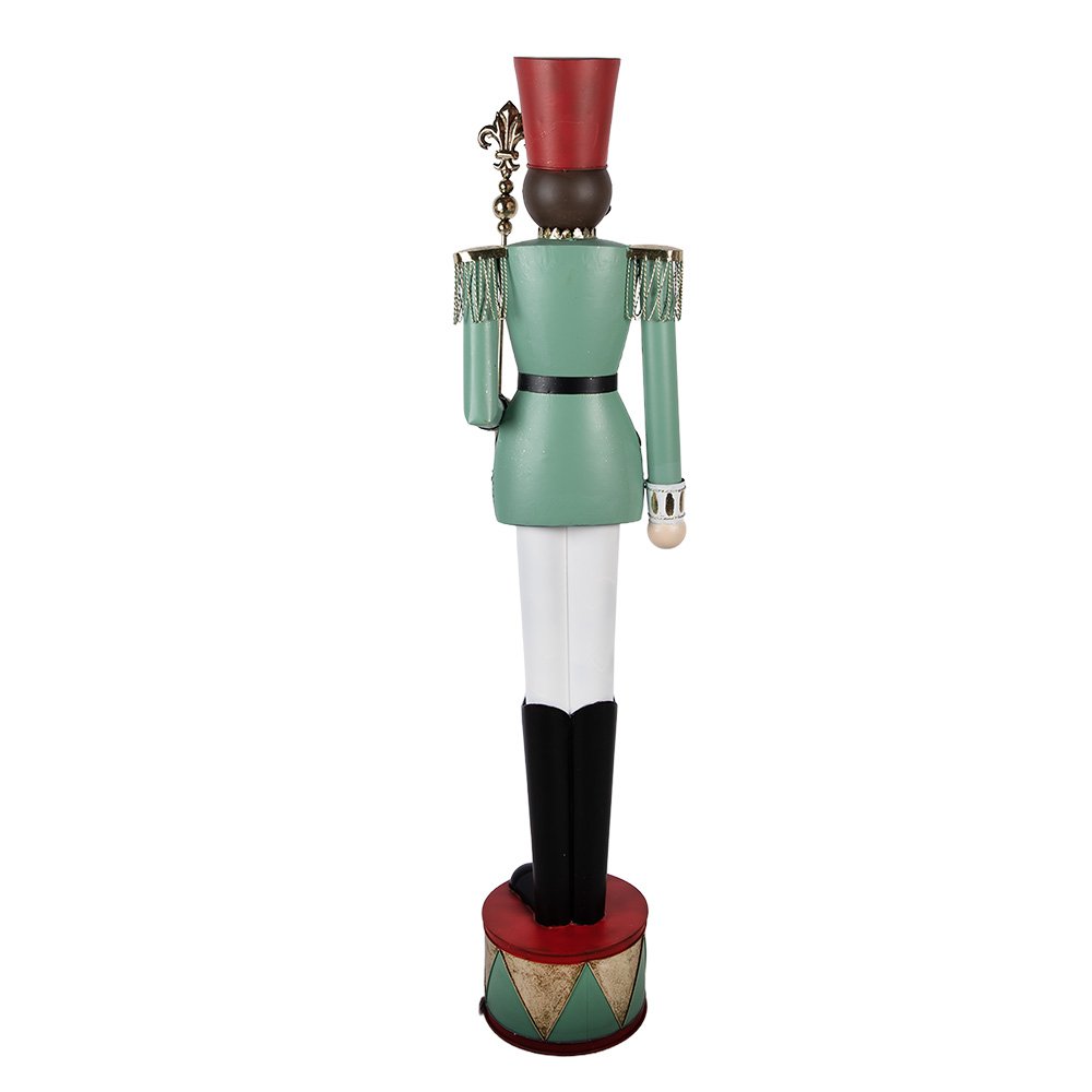 Nagyméretű karácsonyi diótörő figura 151 cm – zöld