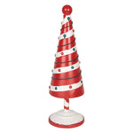 Karácsonyfa 36 cm – piros, fehér