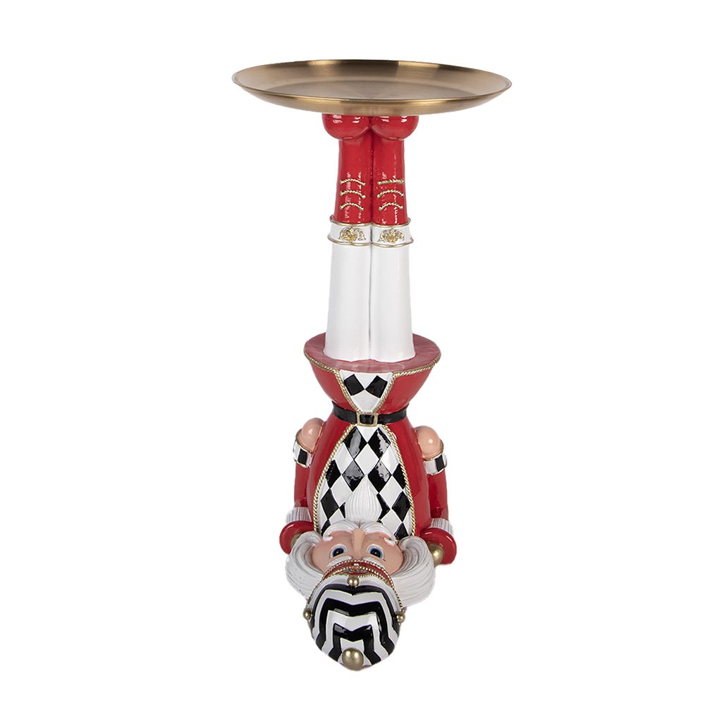 Karácsonyi diótörő figura 43 cm – piros