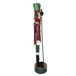 Nagyméretű karácsonyi diótörő figura 207 cm – piros, zöld